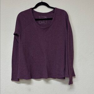 Free People Purple Long Sleeve Blouse